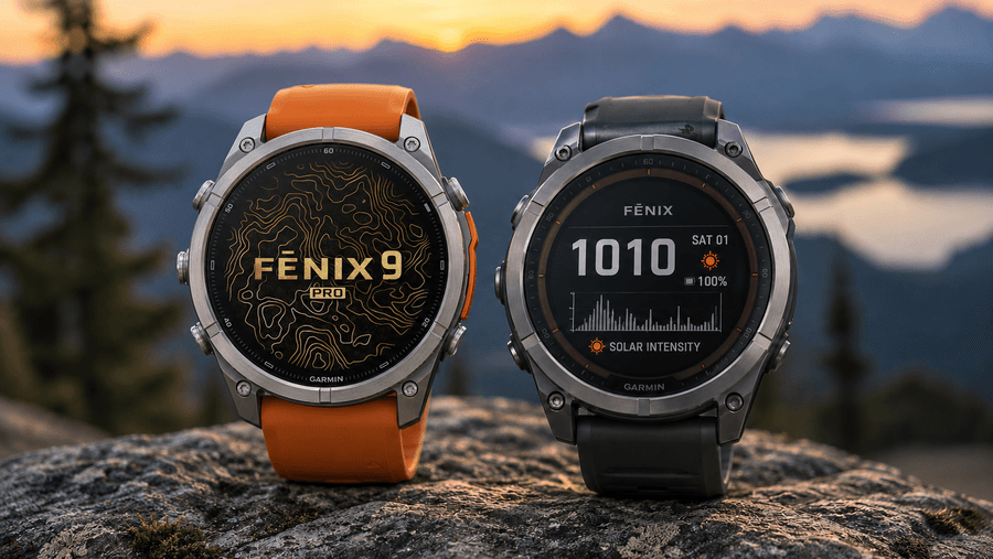 The Fenix 9 Pro Solar Is 14.5% Thicker Than the AMOLED. Orders Open Tomorrow.